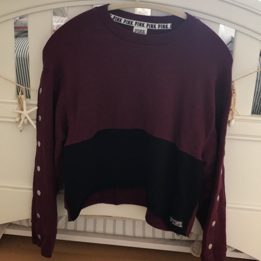 VS pink crop sweater